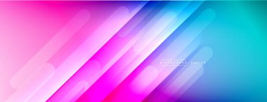 Dinamik çizgiler soyut arkaplan. Üç boyutlu gölge efektleri ve sıvı eğimleri. Modern çakışma biçimleri