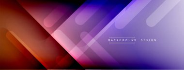 Dinamik çizgiler soyut arkaplan. Üç boyutlu gölge efektleri ve sıvı eğimleri. Modern çakışma biçimleri