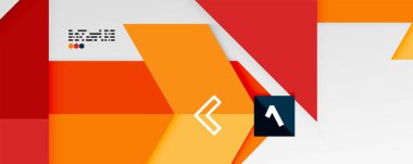 Parlak renk üçgenleri ve geometrik şekiller vektör soyut arkaplan