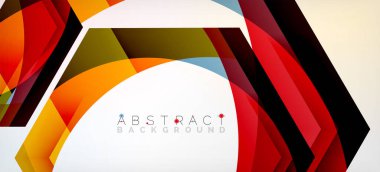 Şeffaf altıgenler geometrik şekiller soyut arkaplan