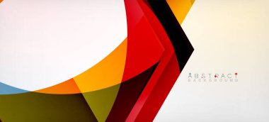 Şeffaf altıgenler geometrik şekiller soyut arkaplan