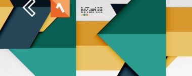 Parlak renk üçgenleri ve geometrik şekiller vektör soyut arkaplan