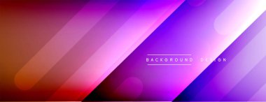 Dinamik çizgiler soyut arkaplan. Üç boyutlu gölge efektleri ve sıvı eğimleri. Modern çakışma biçimleri