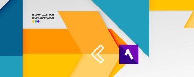 Parlak renk üçgenleri ve geometrik şekiller vektör soyut arkaplan