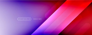 Dinamik çizgiler soyut arkaplan. Üç boyutlu gölge efektleri ve sıvı eğimleri. Modern çakışma biçimleri