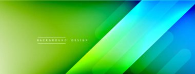 Dinamik çizgiler soyut arkaplan. Üç boyutlu gölge efektleri ve sıvı eğimleri. Modern çakışma biçimleri