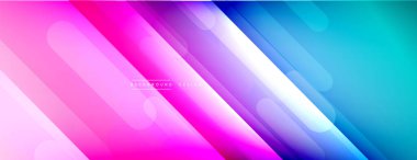 Dinamik çizgiler soyut arkaplan. Üç boyutlu gölge efektleri ve sıvı eğimleri. Modern çakışma biçimleri