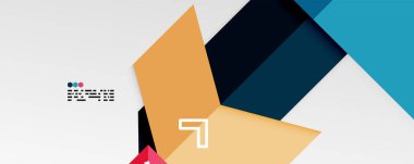 Parlak renk üçgenleri ve geometrik şekiller vektör soyut arkaplan