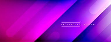 Dinamik çizgiler soyut arkaplan. Üç boyutlu gölge efektleri ve sıvı eğimleri. Modern çakışma biçimleri