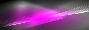 Parlak ışık dalga çizgisi parçacıkları olan parlak bir arkaplan. Duvar kağıdı arkaplanı, iş ve teknoloji sunumları için tasarım şablonları, İnternet posterleri veya web broşürü kapakları