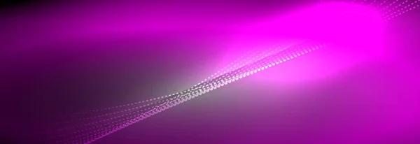 Νέον λαμπερό χρώμα φόντο με φως λαμπερό κύμα σωματιδίων γραμμή. Πλαίσιο ταπετσαρίας, πρότυπα σχεδιασμού για παρουσιάσεις επιχειρήσεων ή τεχνολογίας, αφίσες στο διαδίκτυο ή εξώφυλλα φυλλαδίων — Διανυσματικό Αρχείο