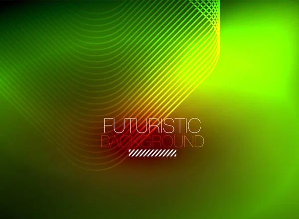 Neon color square shape lines abstract background. Shiny magic energy and motion concept, vector abstract wallpaper background — Stock Vector