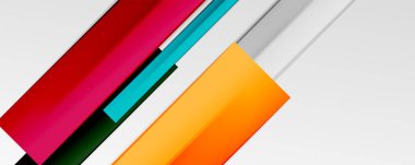 Çok renkli satır arkaplanı. İş veya teknoloji sunumları, İnternet posterleri veya web broşürü kapakları için tasarım şablonu