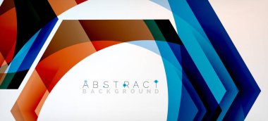 Vektör renk altıgenler geometrik soyut arkaplan