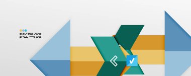 Parlak renk üçgenleri ve geometrik şekiller vektör soyut arkaplan