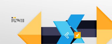 Parlak renk üçgenleri ve geometrik şekiller vektör soyut arkaplan