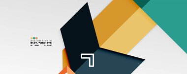 Parlak renk üçgenleri ve geometrik şekiller vektör soyut arkaplan