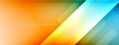 Dinamik çizgiler soyut arkaplan. Üç boyutlu gölge efektleri ve sıvı eğimleri. Modern çakışma biçimleri