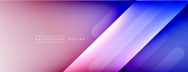 Dinamik çizgiler soyut arkaplan. Üç boyutlu gölge efektleri ve sıvı eğimleri. Modern çakışma biçimleri