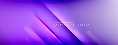 Dinamik çizgiler soyut arkaplan. Üç boyutlu gölge efektleri ve sıvı eğimleri. Modern çakışma biçimleri