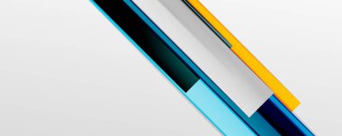 Çok renkli satır arkaplanı. İş veya teknoloji sunumları, İnternet posterleri veya web broşürü kapakları için tasarım şablonu