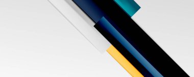 İş veya teknoloji sunumu, İnternet posteri veya web broşürü kapağı, duvar kağıdı kapağı için renk soyut geometrik arkaplan