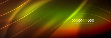 Neon dinamik ışınlar vektör soyut duvar kağıdı arka planı. Duvar kağıdı arkaplanı, iş ve teknoloji sunumları için tasarım şablonları, İnternet posterleri veya web broşürü kapakları