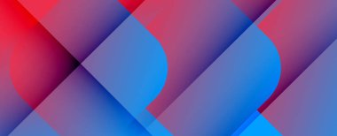 Kare şekiller geometrik soyut arkaplan. Üç boyutlu gölge efektleri ve sıvı eğimleri. Modern çakışma biçimleri