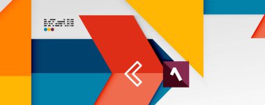 Parlak renk üçgenleri ve geometrik şekiller vektör soyut arkaplan