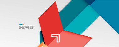 Parlak renk üçgenleri ve geometrik şekiller vektör soyut arkaplan