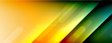 Dinamik çizgiler soyut arkaplan. Üç boyutlu gölge efektleri ve sıvı eğimleri. Modern çakışma biçimleri