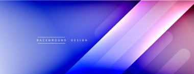 Dinamik çizgiler soyut arkaplan. Üç boyutlu gölge efektleri ve sıvı eğimleri. Modern çakışma biçimleri