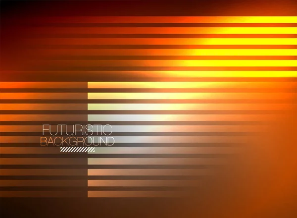 Color de neón brillante techno fondo abstracto, brillantes líneas de neón brillantes en el fondo oscuro — Vector de stock