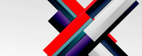 Kleur abstracte lijnen trendy geometrische achtergrond voor zakelijke of technologische presentatie, internet poster of web brochure cover, behang — Stockvector