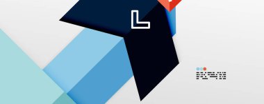 Parlak renk üçgenleri ve geometrik şekiller vektör soyut arkaplan