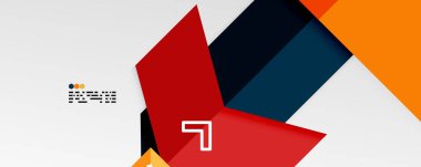 Parlak renk üçgenleri ve geometrik şekiller vektör soyut arkaplan