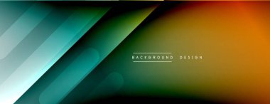 Dinamik çizgiler soyut arkaplan. Üç boyutlu gölge efektleri ve sıvı eğimleri. Modern çakışma biçimleri