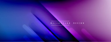 Dinamik çizgiler soyut arkaplan. Üç boyutlu gölge efektleri ve sıvı eğimleri. Modern çakışma biçimleri