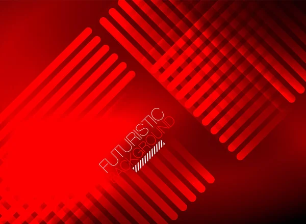 Fényes neon szín techno elvont háttér, fényes izzó neon vonalak a sötét háttér — Stock Vector