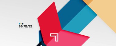 Parlak renk üçgenleri ve geometrik şekiller vektör soyut arkaplan