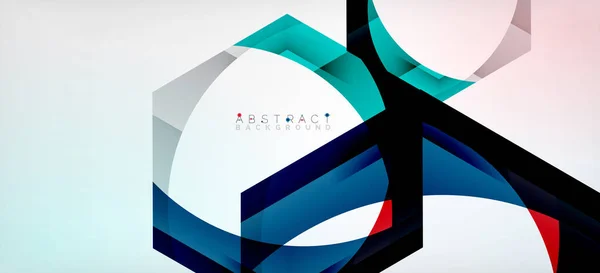 Vektorové barvy šestiúhelníky geometrické abstraktní pozadí — Stockový vektor