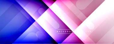 Dinamik çizgiler soyut arkaplan. Üç boyutlu gölge efektleri ve sıvı eğimleri. Modern çakışma biçimleri