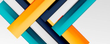 Çok renkli satır arkaplanı. İş veya teknoloji sunumları, İnternet posterleri veya web broşürü kapakları için tasarım şablonu