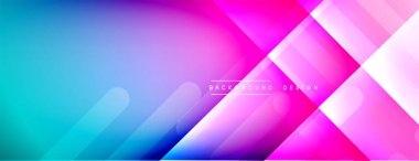 Dinamik çizgiler soyut arkaplan. Üç boyutlu gölge efektleri ve sıvı eğimleri. Modern çakışma biçimleri