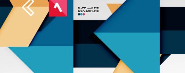 Parlak renk üçgenleri ve geometrik şekiller vektör soyut arkaplan