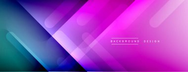 Dinamik çizgiler soyut arkaplan. Üç boyutlu gölge efektleri ve sıvı eğimleri. Modern çakışma biçimleri