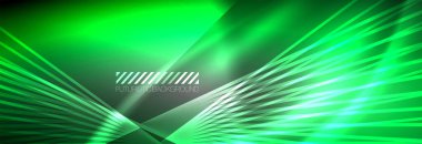 Neon dinamik ışınlar vektör soyut duvar kağıdı arka planı. Duvar kağıdı arkaplanı, iş ve teknoloji sunumları için tasarım şablonları, İnternet posterleri veya web broşürü kapakları