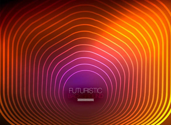 Neon color square shape lines abstract background. Shiny magic energy and motion concept, vector abstract wallpaper background — Stock Vector