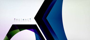 Şeffaf altıgenler geometrik şekiller soyut arkaplan