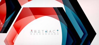 Vektör renk altıgenler geometrik soyut arkaplan